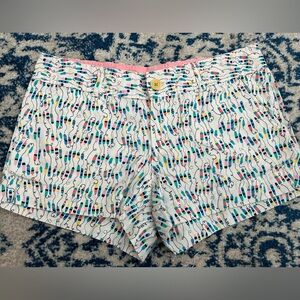Lilly Pulitzer Walsh Shorts featuring the colorful "Oh Buoy" print